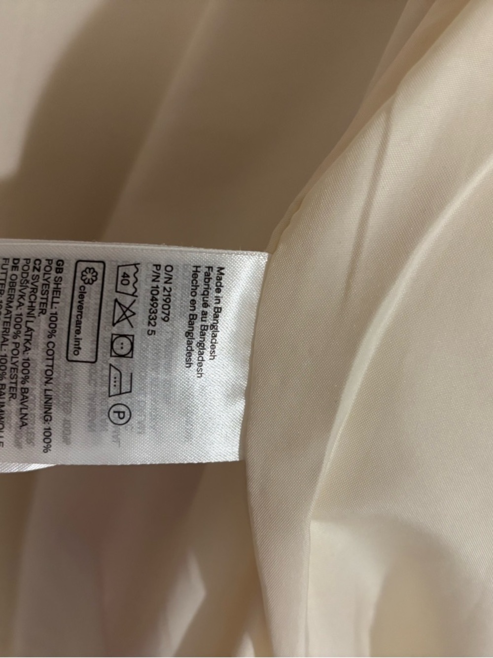 H&M Cream Button-Up Jacket - Picture 4 of 4